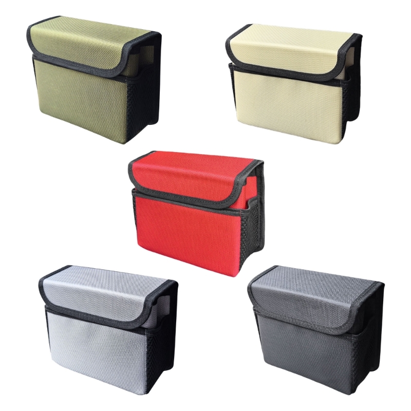 Waterproof Car Trash Can With Lid - Organizador do banco traseiro do carro,