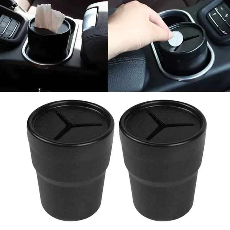 2 unidades de lixeiras para ca - Waterproof Car Trash Can With Lid avaliação e preço