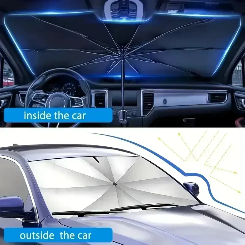Sombrinha para Carro, Protetor - Car Sunshade Windshield Umbrella Foldable avaliação e preço