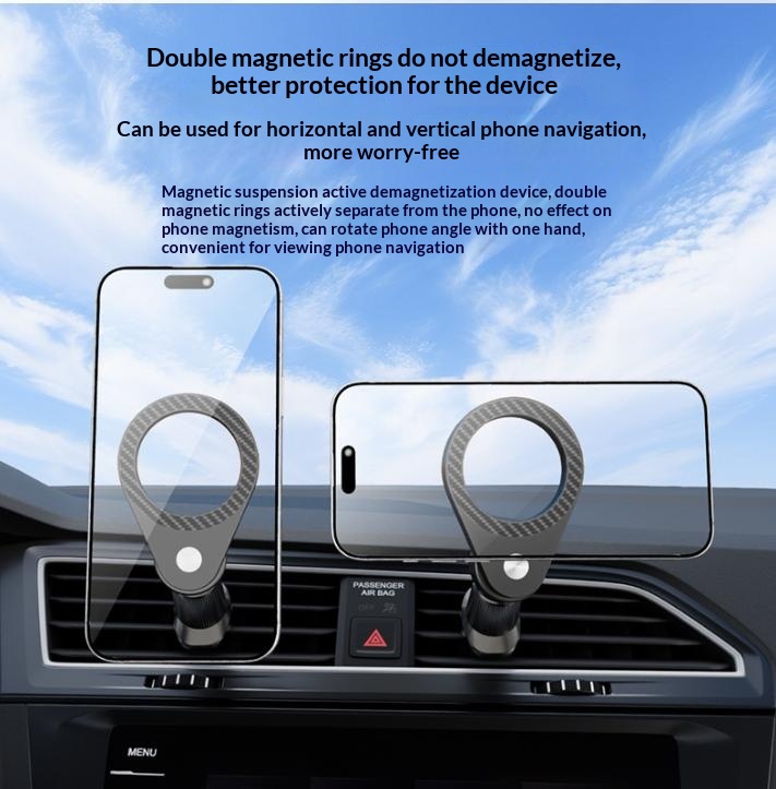Novo Suporte Magnético de Fibr - Magnetic Phone Holder For Car Vent avaliação e preço