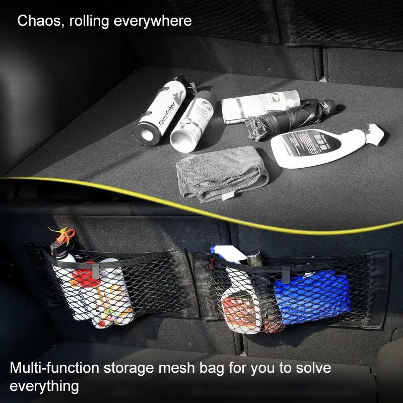 Rede elástica para assento tra - Car Trunk Organizer Foldable Storage Box avaliação e preço