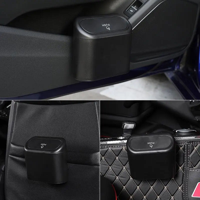 Atacado portátil plástico caix - Waterproof Car Trash Can With Lid avaliação e preço