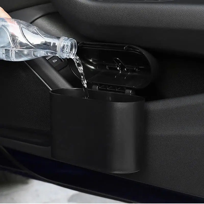 Atacado portátil plástico caix - Waterproof Car Trash Can With Lid avaliação e preço