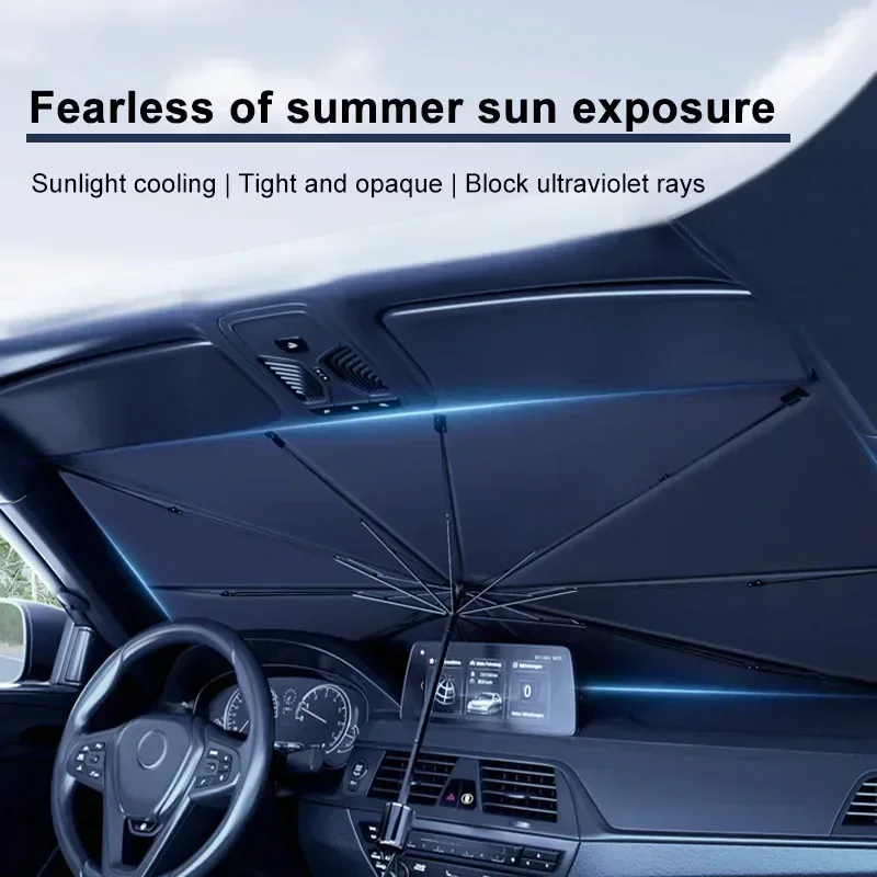 Sombrinha para Carro, Protetor - Car Sunshade Windshield Umbrella Foldable avaliação e preço
