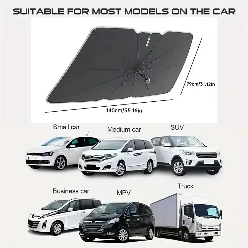 Sombrinha para Carro, Protetor - Car Sunshade Windshield Umbrella Foldable avaliação e preço