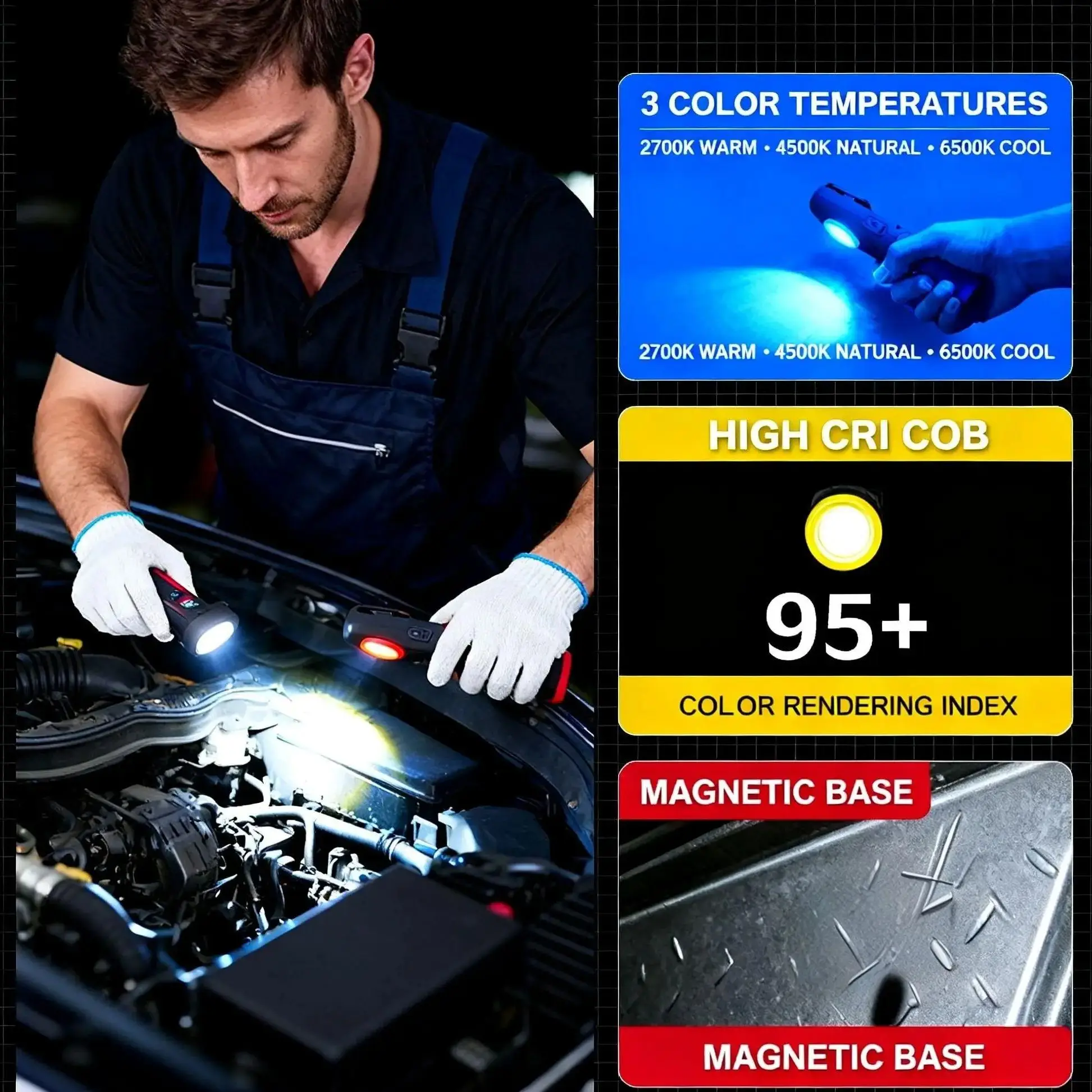 Funaya lanterna portátil ferra - Auto Repair Tools avaliação e preço