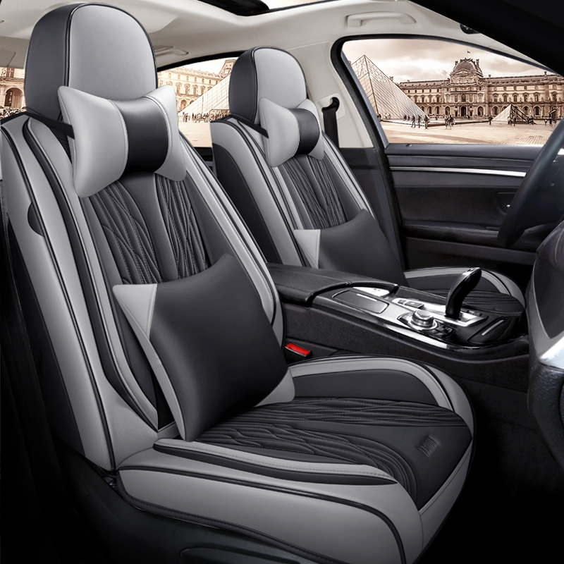 Novo design de luxo capas de a - Leather Car Seat Covers Full Set Universal avaliação e preço