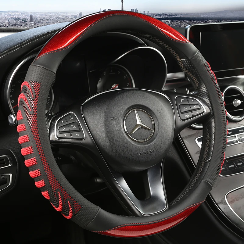 Capa tridimensional de favo de - Car Steering Wheel Cover Anti Slip Breathable avaliação e preço