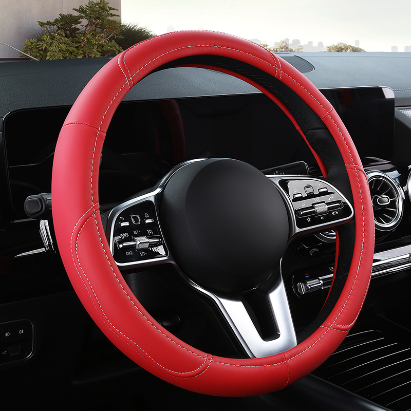 Capa de couro antiderrapante p - Car Steering Wheel Cover Anti Slip Breathable avaliação e preço