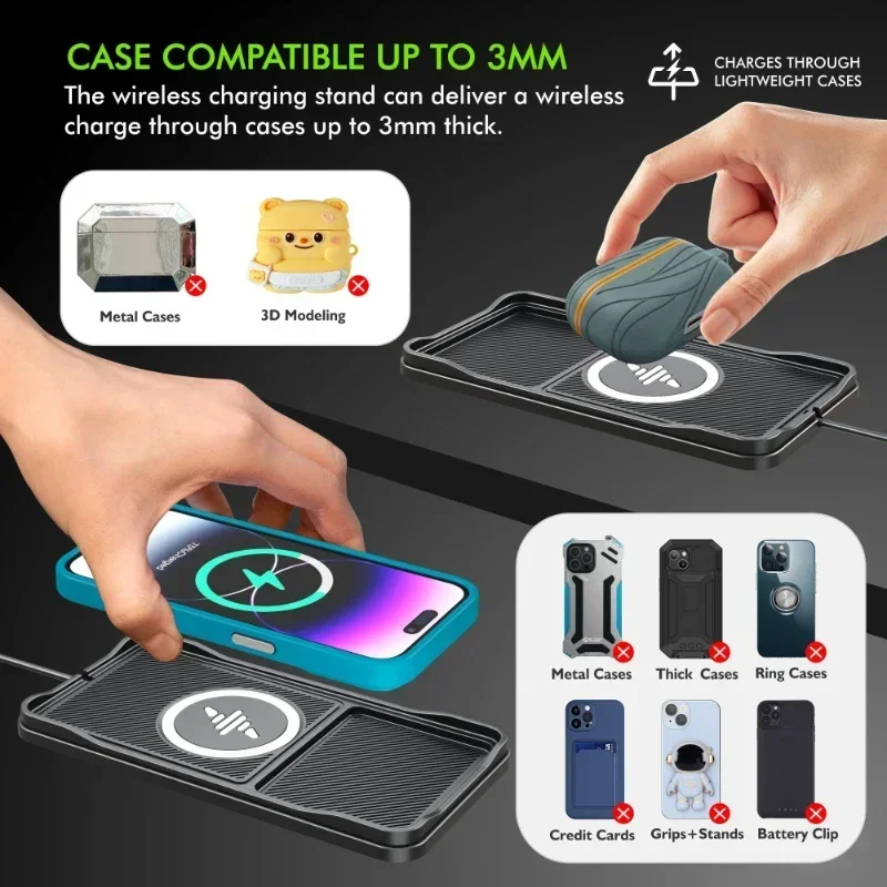 Base de carregador sem fio par - Wireless Car Charger Mount Fast Charging avaliação e preço